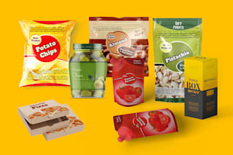 design professional products packaging or labels