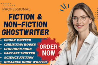 ghostwrite fiction ebook non fiction ghost book writer christian children book