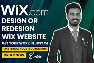 create wix website design or redesign wix website