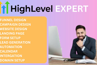 setup gohighlevel automation salesfunnel and website