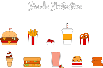 create icons, objects, doodles, stickers for your business