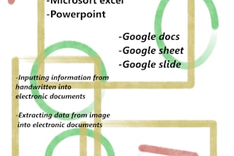 data entry and word retyping with microsoft apps