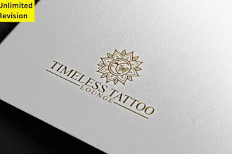 design luxury timeless tattoo logo