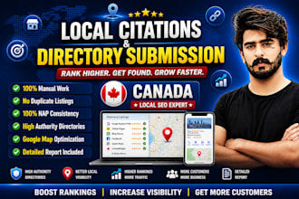 do canada local citations and social profile backlinks