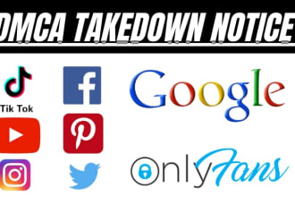 draft legal notice, cease and desist,termination,dmca,takedown google onlyfans