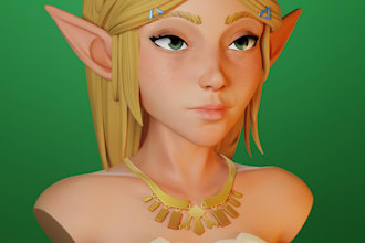 turn 2d art to 3d stylized models for videogames or other
