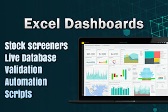 create a google sheet or excel dashboard