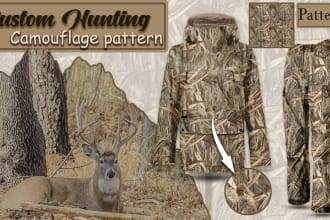 design your own repeatable hunting camouflage pattern for your business