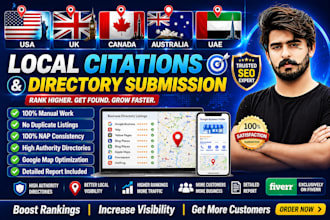 do USA, UK canada, australian, germany india local citations