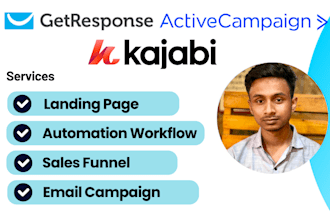 do getresponse activecampaign kajabi sales funnel,automation, landing page, form