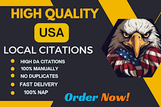 do top 350 USA local citations and directory submission