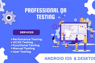 do QA testing, reviews and software testing of your app or game