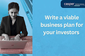 write an investor ready business plan for your company