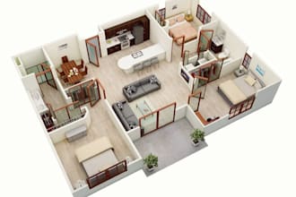 draw 2d floor plans and furniture layouts
