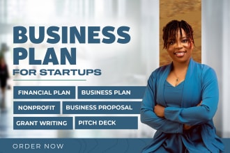 write a business plan with a financial plan for startups, business plan writer