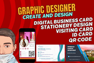 design clickable digital business card id card printable vcard resume letterhead