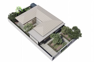design your landscape, garden, backyard, pool, patio and render 3ds