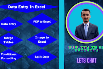 enter data and merge excel tables in 2 days