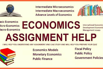 do economics, micro and macro, econometrics, and report writing