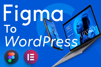 convert xd, PSD or figma to wordpress or figma to elementor