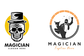 design a magician logo for your business
