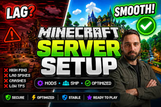 setup and optimize a minecraft server with mods