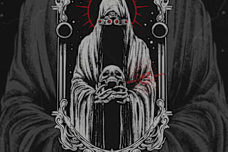 make military dark art design for your brand