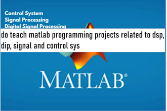 do teach matlab programming projects related to dsp, dip, signal and control sys