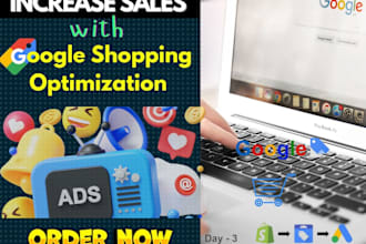 optimize google  shopping  and setup merchant center to maximize sales growth