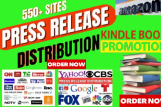 press release for amazon ebook and kindle book promotion