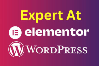 be your elementor pro expert and developer for wordpress websites
