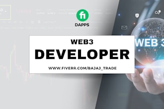 be your custom web3 developer, dapp, decentralized social app