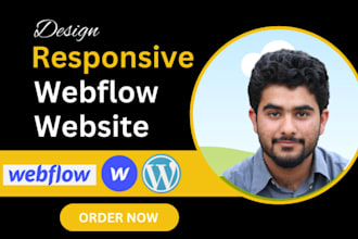 design , redesign webflow website