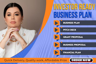 prepare a topnotch business plan, financial analysis, business proposal, grants