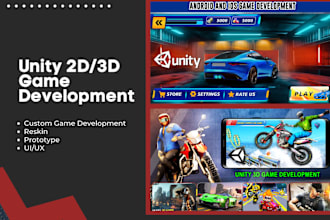 do unity 2d 3d mobile games apps development android ios ready to publish