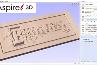 do cnc designs with vcarve pro, and vectric aspire