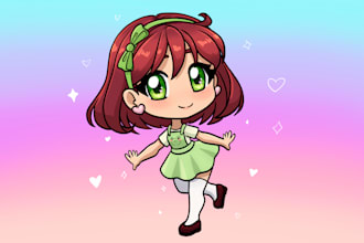draw a cute anime chibi character