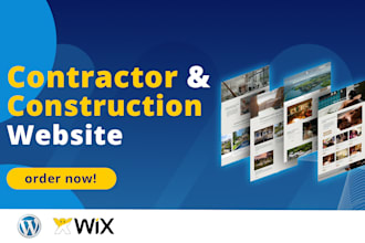 build modern contractor, construction, and interior website