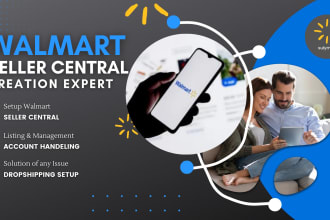 create walmart seller central and manage walmart store