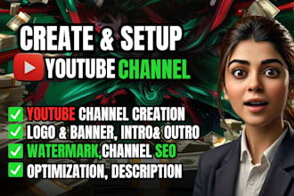 create and setup youtube channel