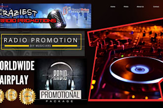 do a radio airplay promotion to new york fm or london fm digital radio listeners
