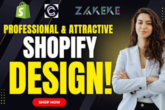 redesign shopify ecommerce website development, zakeke customily etsy printify