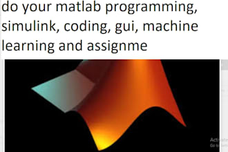 do  matlab programming, simulink, coding, gui, machine learning and assignme