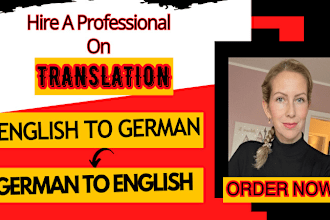 translate german to english, english to german, cover letter writing