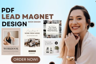 design a professional lead magnet, ebook or workbook design, amazon kdp book
