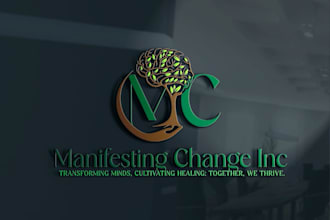 do modern marketing health business logo design