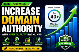 increase domain authority moz da domain rating DR with high quality backlinks