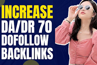 increase domain authority moz da domain rating DR with high quality backlinks