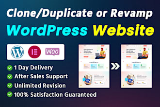 clone copy duplicate or revamp your website with elementor