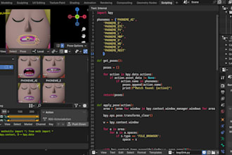 write and develop python blender script and addon